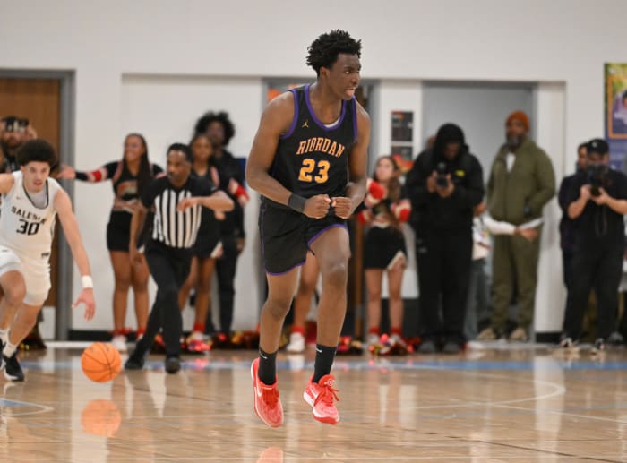 Nes Emeneke (23) was everywhere Tuesday and keyed Riordan's big lead.